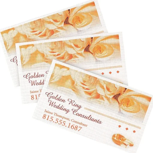 Avery Business Cards<Clean Edge Business Cards, 2" x 3 1/2", Linen Textured White, 200 Per Pack (8873)