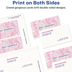 Avery Business Cards<Clean Edge Business Cards, 2" x 3 1/2", Matte White, 1000 Per Pack (5874)