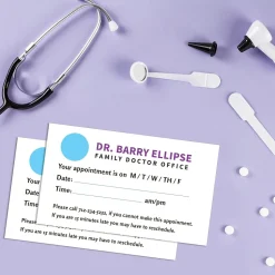 Avery Business Cards<Clean Edge Business Cards, 2" x 3 1/2", Matte White, 1000 Per Pack (5874)