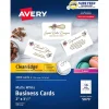 Avery Business Cards<Clean Edge Business Cards, 2" x 3 1/2", Matte White, 2000 Per Pack (5870)