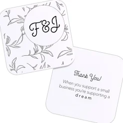 Avery Business Cards<Clean Edge Laser Square Cards with Rounded Corners, 2 1/2" x 2 1/2", White, 20 Sheets/Pack, 180 Cards/Pack (35703)