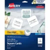 Avery Business Cards<Clean EdgeBusiness Cards, 2.5" x 2.5", White, 9 Cards/Sheet, 180 Cards/Pack (35702)