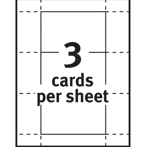 Avery Index Cards<Index Cards, 3" x 5", Matte White, Laser/Inkjet, 150/Pack (05388)