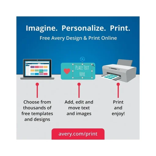 Avery Photo Paper<Tri-Fold Matte Brochure Paper, 8.5" x 11", 100 Sheets/Pack (08324)