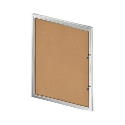 Azar Bulletin<Cork Enclosed Bulletin Board, Aluminum Frame, 42.32" x 32.09" (300231)