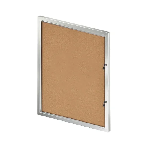 Azar Bulletin<Cork Enclosed Bulletin Board, Aluminum Frame, 42.32" x 32.09" (300231)