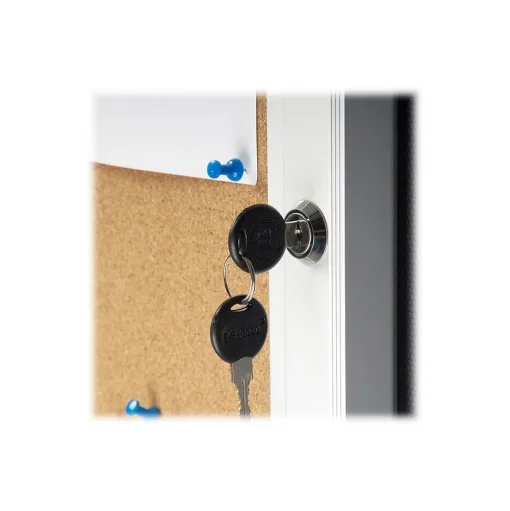 Azar Bulletin<Cork Enclosed Bulletin Board, Aluminum Frame, 42.32" x 32.09" (300231)