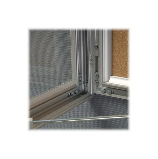 Azar Bulletin<Cork Enclosed Bulletin Board, Aluminum Frame, 42.32" x 32.09" (300231)