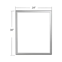 Azar Dry Erase<Dry-Erase Whiteboard, Aluminum Frame, 30" x 24" (300229)