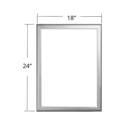 Azar Dry Erase<Dry-Erase Whiteboard, Aluminum Frame, 24" x 18" (300228)