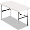 Alera Folding Tables<Banquet Folding Table, Rectangular, Radius Edge, 48 x 24 x 29, Platinum/Charcoal