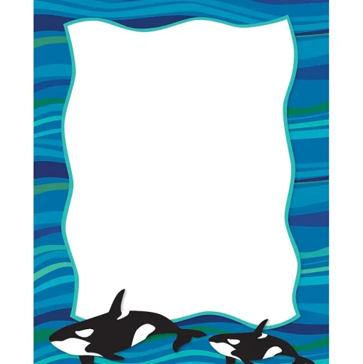 Barker Creek Classroom Paper<8 1/2" x 11" Printer Paper, Sea & Sky 200 per set (BC3864)