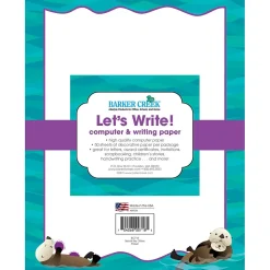 Barker Creek Classroom Paper<8 1/2" x 11" Printer Paper, Otters 50 per package (BC718)