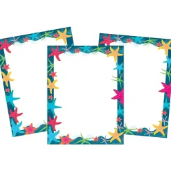 Barker Creek Classroom Paper<8.5" x 11" Kai Ola Starfish Computer Paper Pack, 150 Sheets/Set (4314)