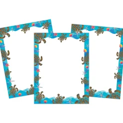 Barker Creek Classroom Paper<8.5" x 11" Kai Ola Sea Turtles Computer Paper Pack, 150 Sheets/Set (4315)