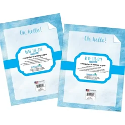 Barker Creek Classroom Paper<Blue Tie-Dye Computer Paper Pack, 100 Sheets/Set (4337)