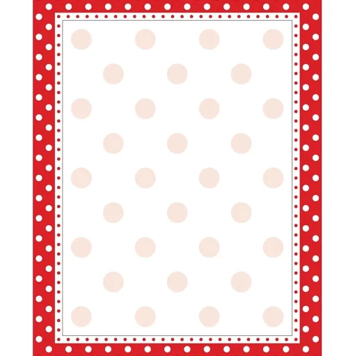 Barker Creek Classroom Paper<Dots Computer Paper (2 designs) — 100 Sheets/Set (BC3556)