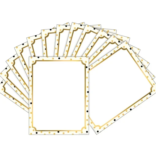 Barker Creek Classroom Paper<Gold Computer Paper, 100 Sheets/Set (BC3624)