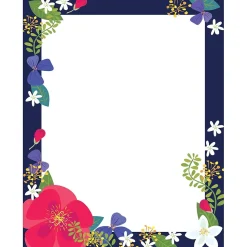 Barker Creek Classroom Paper<Petals Computer Paper, 8 ½” x 11", 50 Sheets/Pack (BC700)