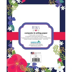 Barker Creek Classroom Paper<Petals Computer Paper, 8 ½” x 11", 50 Sheets/Pack (BC700)