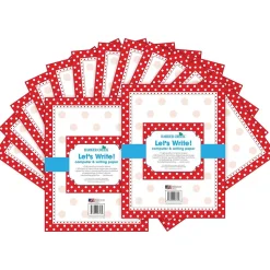 Barker Creek Classroom Paper<Red & White Dot Computer Paper, 100 Sheets/Set (BC3608)