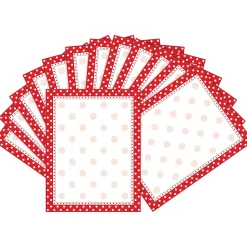 Barker Creek Classroom Paper<Red & White Dot Computer Paper, 100 Sheets/Set (BC3608)