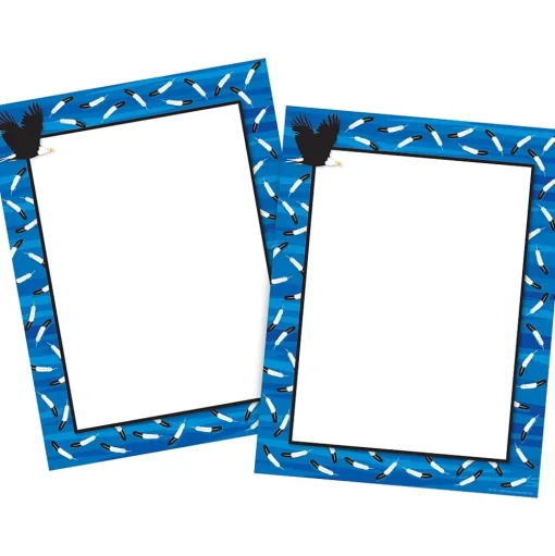 Barker Creek Classroom Paper<Sea & Sky Eagles Computer Paper, 8 ½” x 11", 100 Sheets/Set (BC3885)