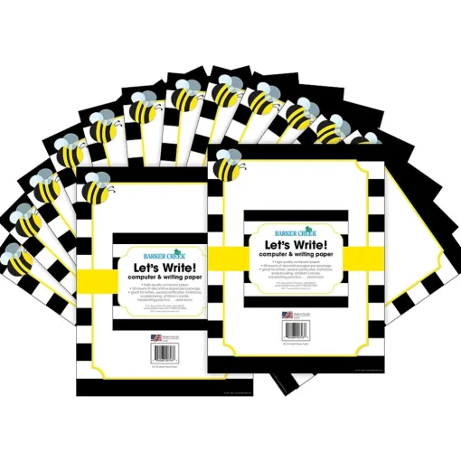 Barker Creek Classroom Paper<Wide Stripes Computer Paper, 100 Sheets/Set (BC3626)