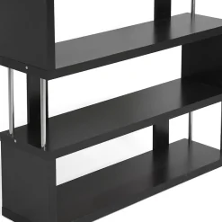 Baxton Studio Bookcases<Barnes 43.38'' W x 11.5'' D Bookshelf, Dark Brown (4339-STPL)