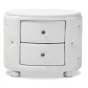 Baxton Studio Storage Cabinets<Davina 19.31" High 2-Drawer Nightstand, White (122-6755-HiT)