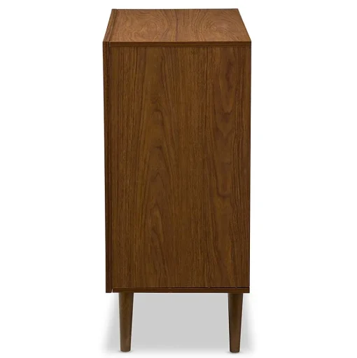 Baxton Studio Storage Cabinets<Harlow 35.14'' W x 16.3'' D Storage Cabinet, Brown and White (6782-STPL)