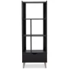 Baxton Studio Bookcases<Kalien 23.01'' W x 15.21'' D Bookshelf, Dark Brown (6465-STPL)