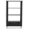 Baxton Studio Bookcases<Kalien 35.1'' W x 15.21'' D Bookshelf, Dark Brown (6467-STPL)