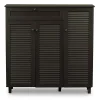 Baxton Studio Storage Cabinets<Pocillo 45.25'' W x 14.5'' D Storage Cabinet, Dark Brown (5308-STPL)