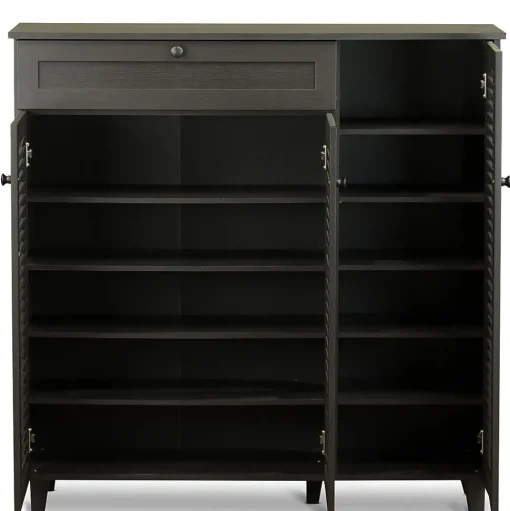 Baxton Studio Storage Cabinets<Pocillo 45.25'' W x 14.5'' D Storage Cabinet, Dark Brown (5308-STPL)