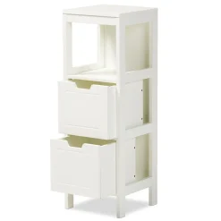 Baxton Studio Storage Cabinets<Reuben 35.04" High 1-Shelf Storage Cabinet, White (163-10299-HiT)