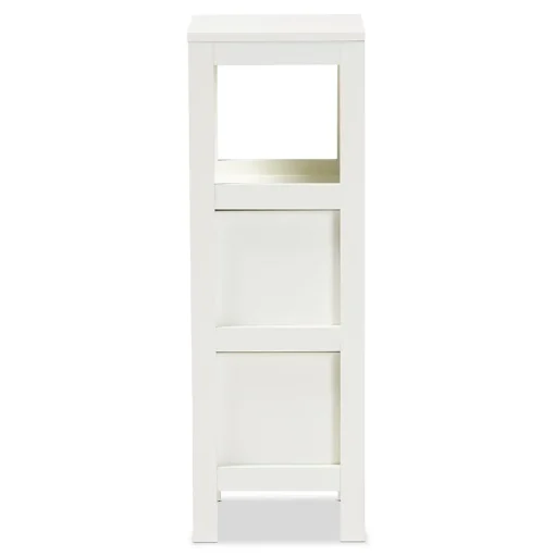 Baxton Studio Storage Cabinets<Reuben 35.04" High 1-Shelf Storage Cabinet, White (163-10299-HiT)