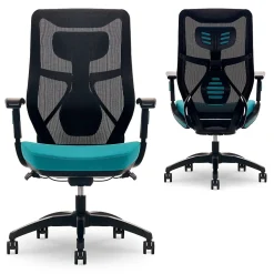 Beautyrest Ergonomic Chairs<Duo-EX Ergonomic Mesh Swivel Computer Chair, (60051-TEL)