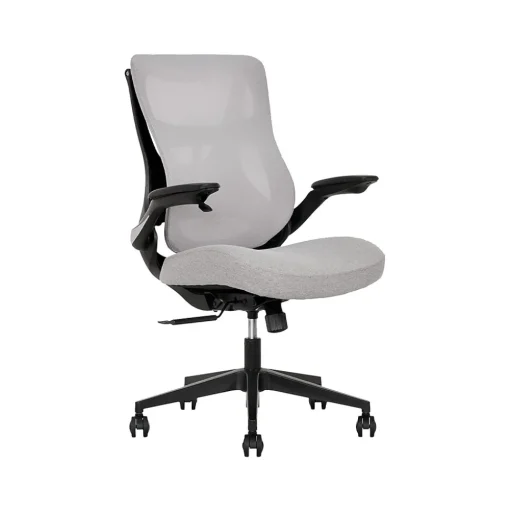 Beautyrest Ergonomic Chairs<ErgoMax Ergonomic Mesh/Fabric Swivel Task Chair, (60078-Gry)