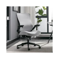 Beautyrest Ergonomic Chairs<ErgoMax Ergonomic Mesh/Fabric Swivel Task Chair, (60078-Gry)
