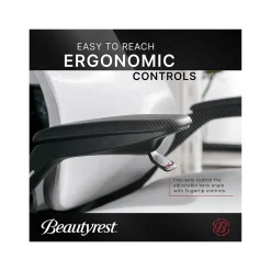 Beautyrest Ergonomic Chairs<ErgoMax Ergonomic Mesh/Fabric Swivel Task Chair, (60078-Gry)