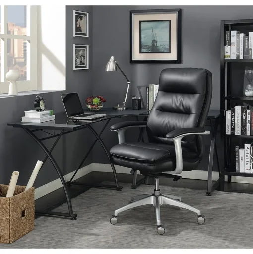 Beautyrest Ergonomic Chairs<Platinum Sofil Bonded Leather Executive Chair, (49404B)