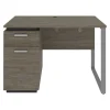 bestar Computer Desks<Aquarius Small 44" Computer Desk, Walnut Gray/Slate (114401-000035)