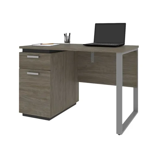 bestar Computer Desks<Aquarius Small 44" Computer Desk, Walnut Gray/Slate (114401-000035)