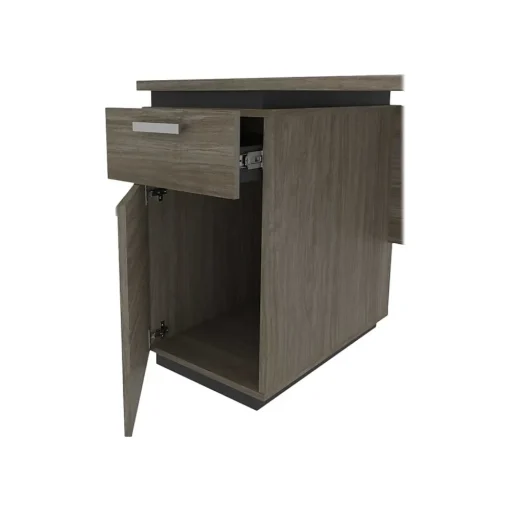 bestar Computer Desks<Aquarius Small 44" Computer Desk, Walnut Gray/Slate (114401-000035)