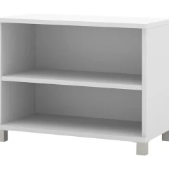 bestar Storage Cabinets<® Pro-Linea 28" Laminate 2-Shelf Bookcase, White (120160-1117)
