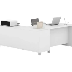 bestar L-Desks<Pro-Linea L-Desk, White (120863-17)