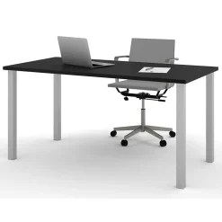bestar Office Desks<Universel 60" Table Desk, Deep Grey (65865-32)