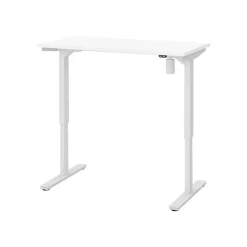 bestar Standing Desks<Universel 48"W Electric Height Adjustable Desk, White (65836-17)