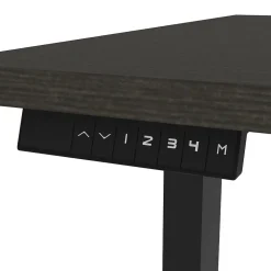 bestar Standing Desks<Universel 60"W Electric Height Adjustable Desk, Deep Grey (65867-32)